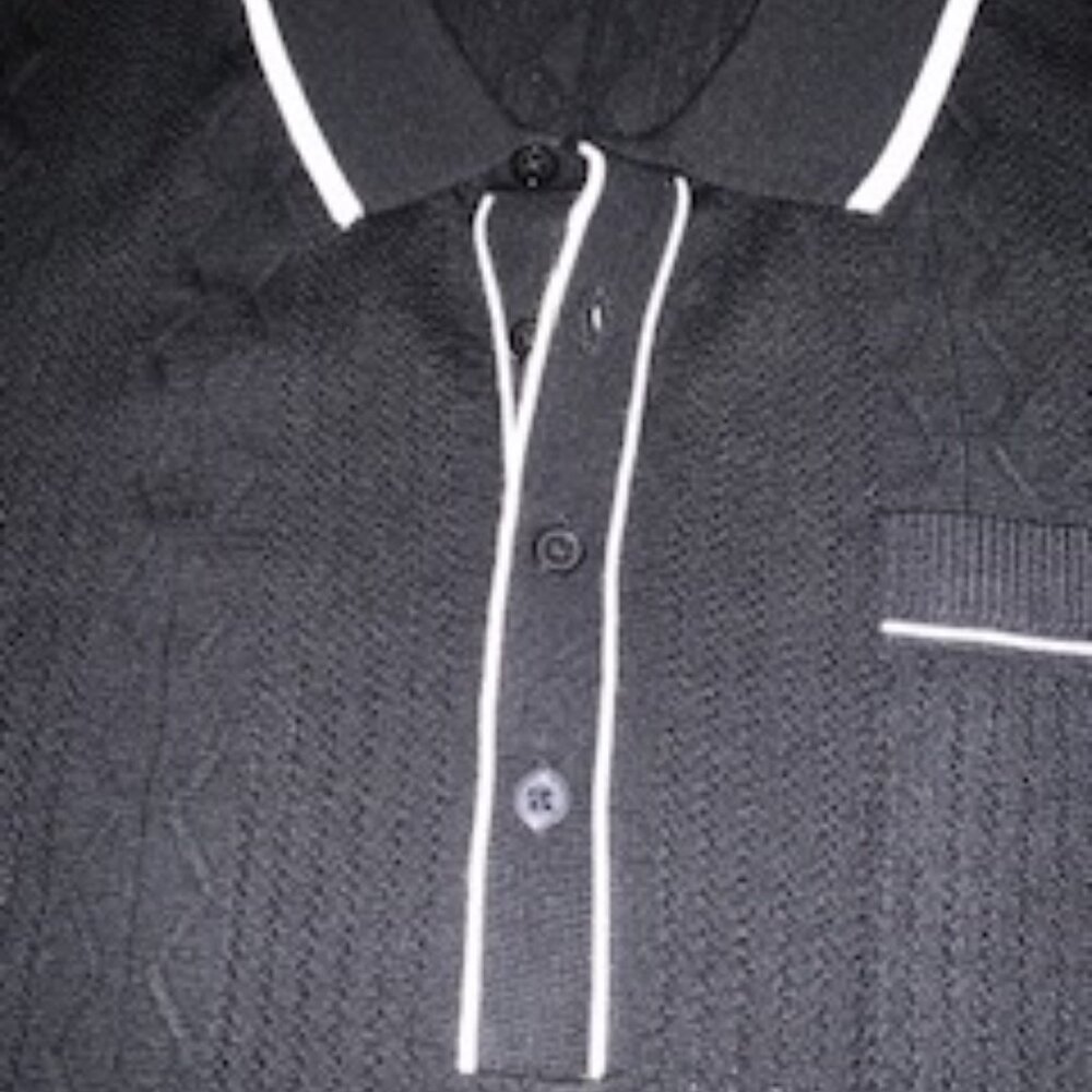 Murano Mens Ultimate Modern Fit Shirt Size medium Cotton Blend Black/White